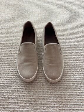 Frye Women's Slip-On Sneakers in Taupe Suede